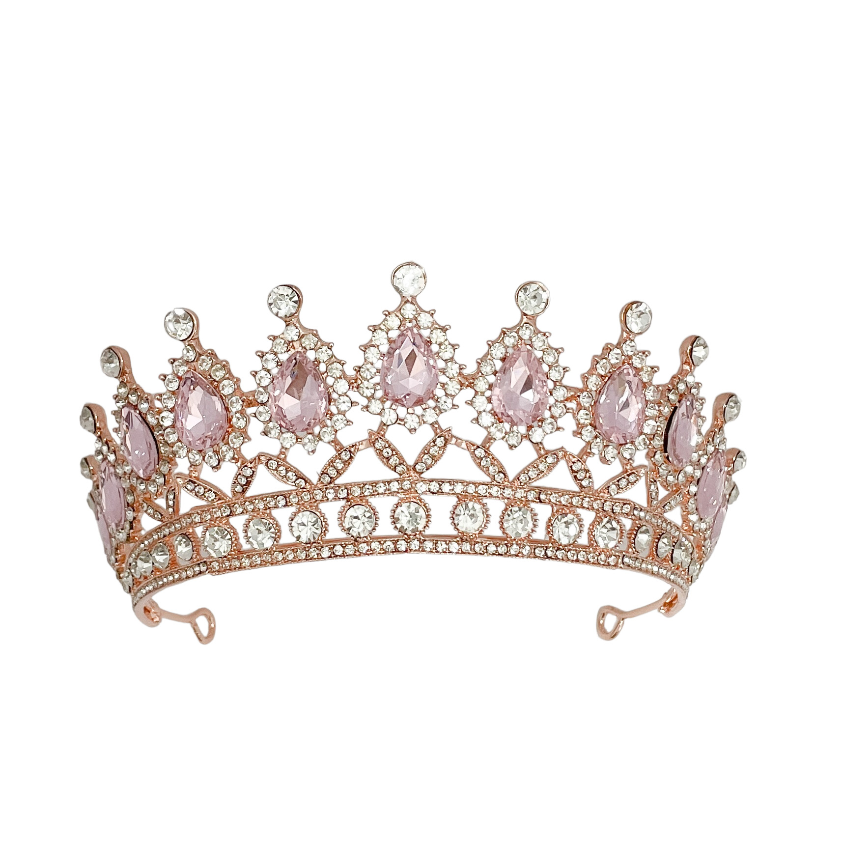 (พร้อมส่ง) เทียร่า 254 สีชมพู มงกุฎนางงาม มงกุฎเจ้าหญิง งานสวย ปราณีต QCเพชรทุกเม็ด สินค้าพร้อมส่งจากไทย