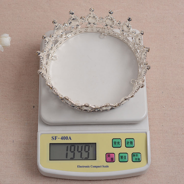 (พร้อมส่ง) มงกุฎ 018-สีส้มเรือนทอง