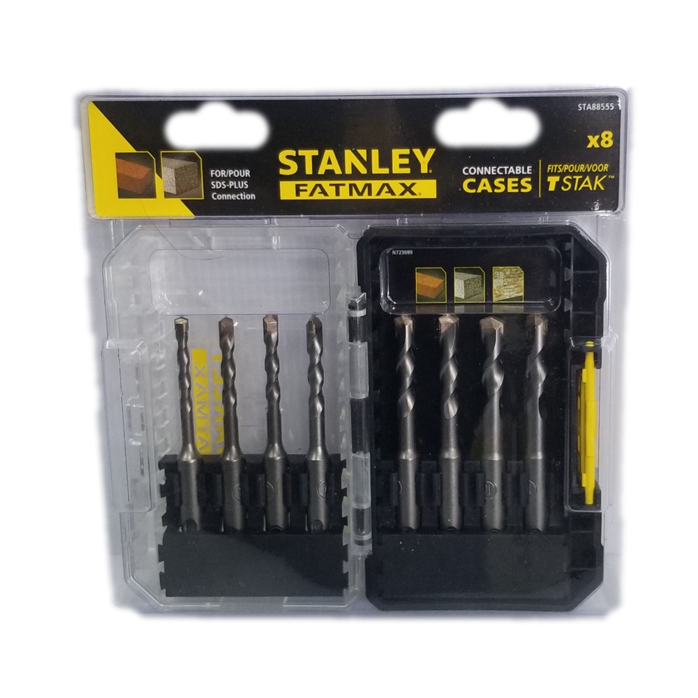 ชุดดอกสว่าน SDS Plus 8 ชิ้น รุ่น STA88555-XJ STANLEY