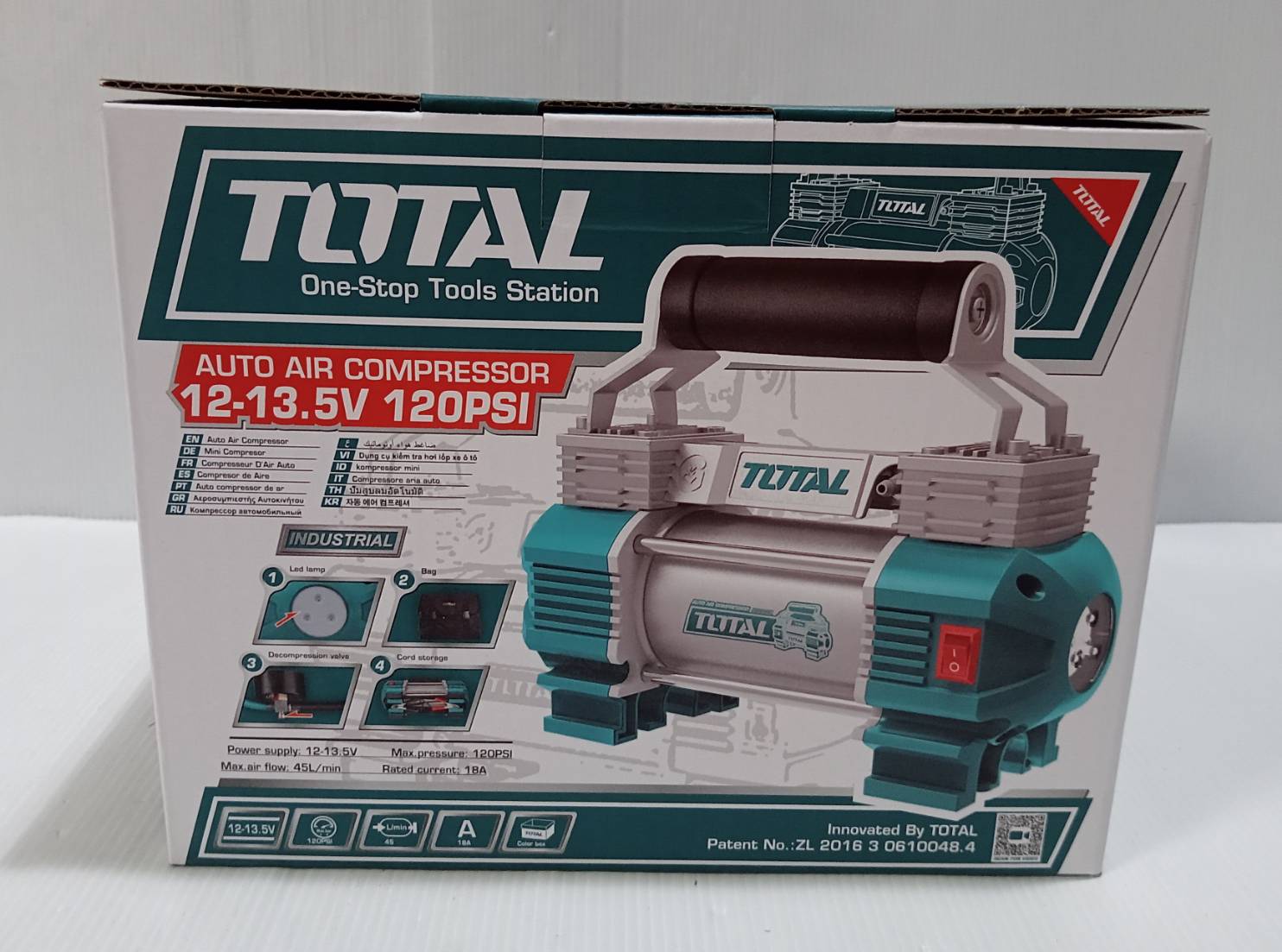 ปั้มลม12V 2สูบ TTAC2506 TOTAL