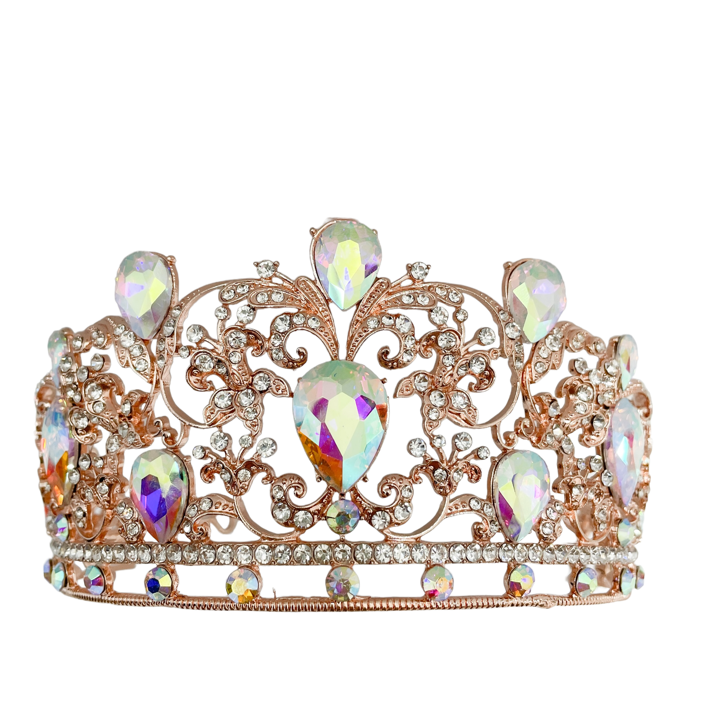 (พร้อมส่ง) เทียร่า 350 สีโรสโกลด์ งานสวย ปราณีต QCเพชรทุกเม็ด สินค้าพร้อมส่งจากไทย