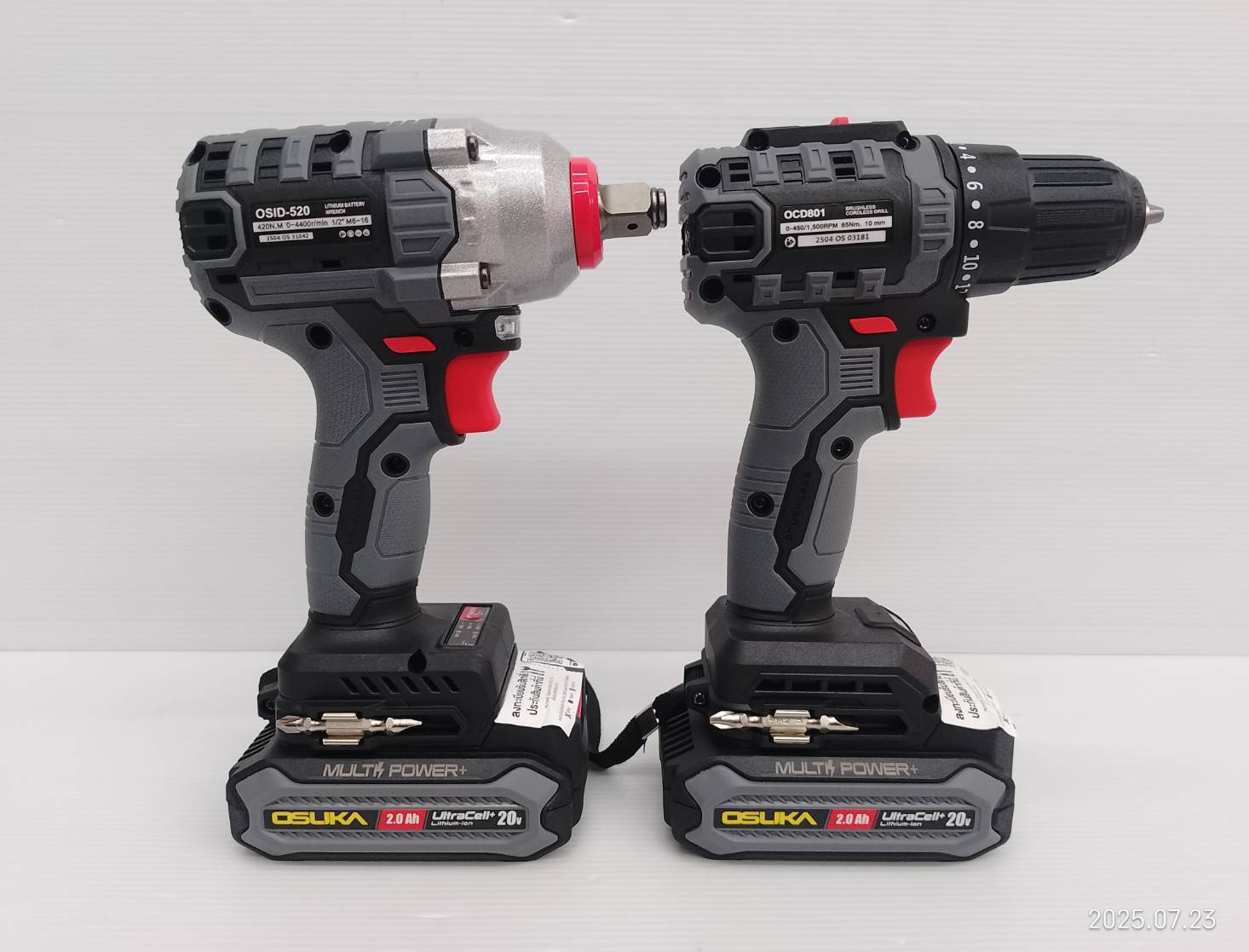 ชุดสว่าน-บล็อกไร้สายไร้แปรงถ่าน OCK158-D2 OSUKA