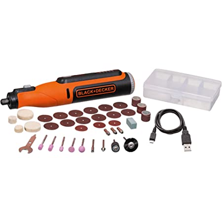 เจียรอเนกประสงค์8V พร้อมอุปกรณ์35ชิ้น BCRT8K35-B1 BLACK&DECKER