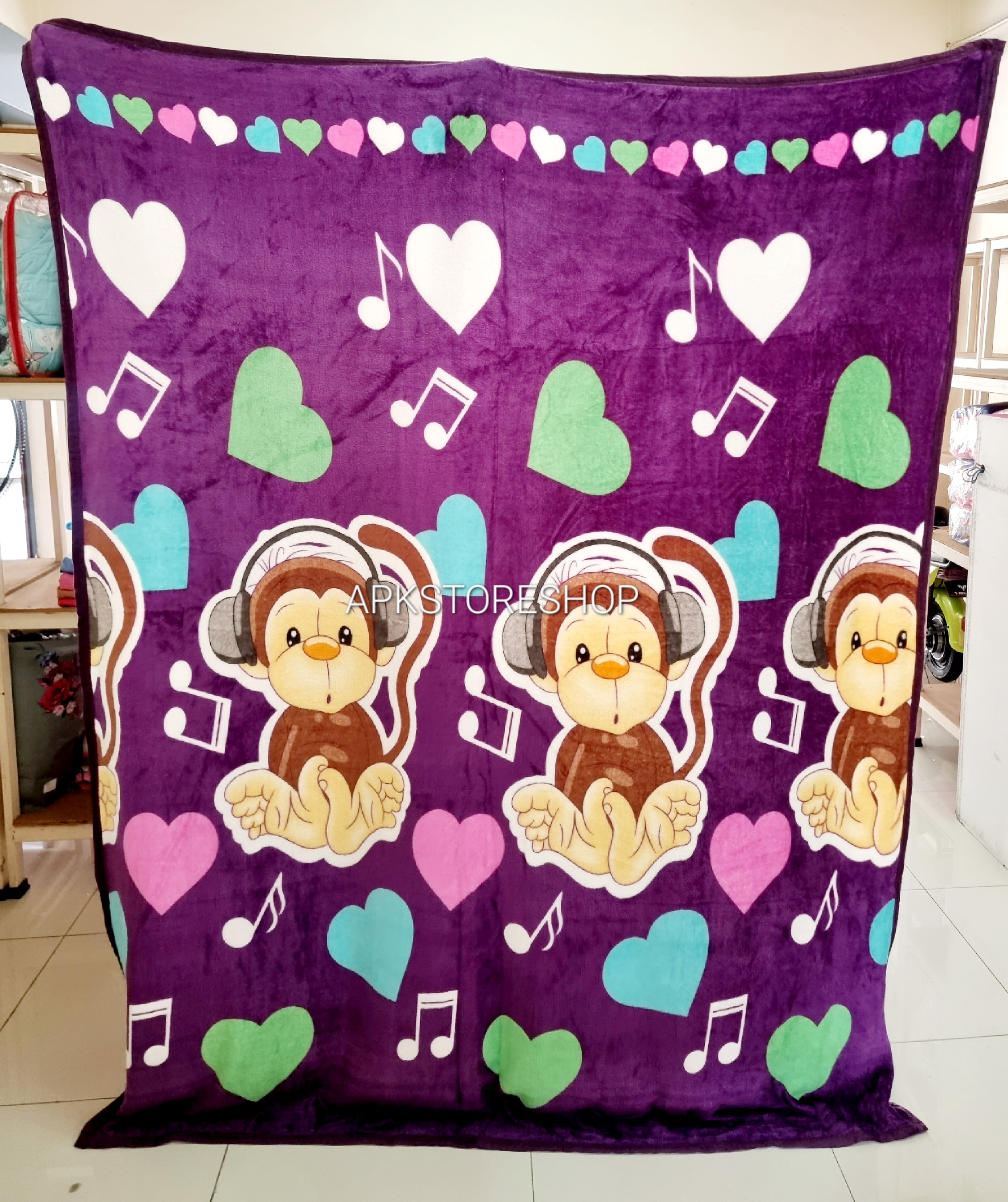 ขายส่ง ผ้าห่มนาโน แบบหนา #APK138-ลายการ์ตูน กุ๊นขอบ ส่ง 138 บาท