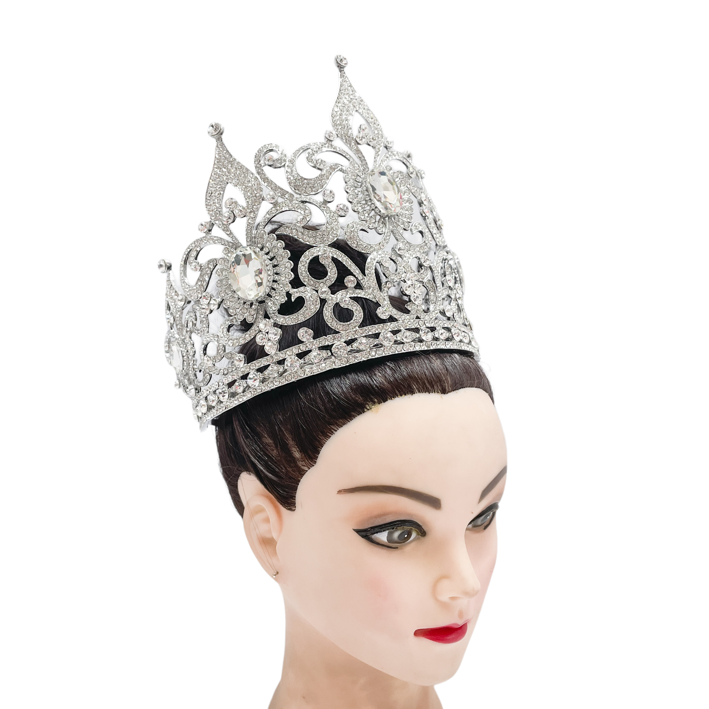 (พร้อมส่งจากไทย) มงกุฏ 102 สีเงิน มงกุฎนางงาม มงกุฎเพชร มงกุฎประกวด สินค้าพร้อมส่ง ไม่ต้องรอนาน งานพรีเมี่ยม