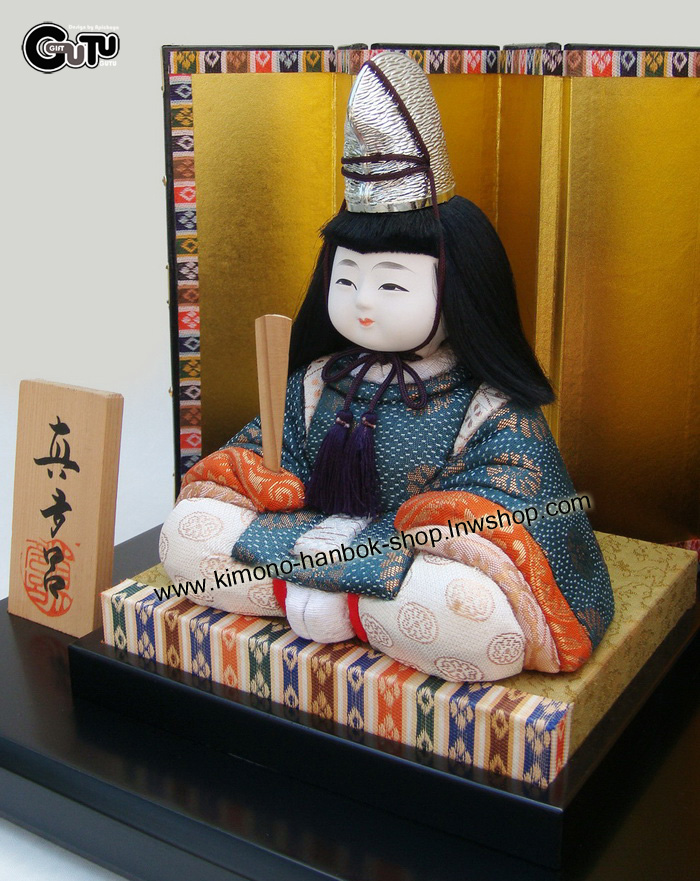 Set.ตุ๊กตาฮินะเด็กคู่+ฉาก(M)