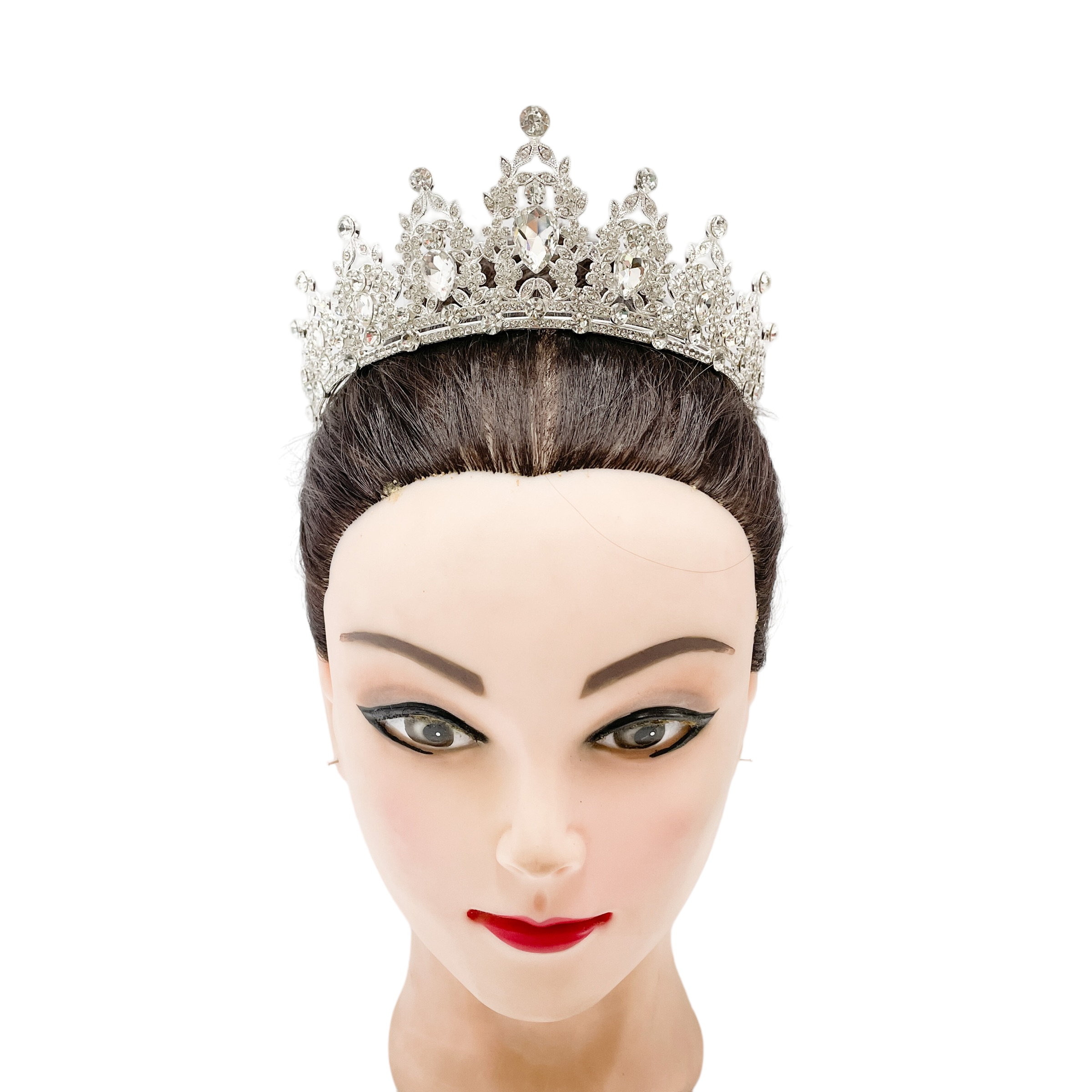 (พร้อมส่ง) เทียร่า 146 สีเงิน งานสวย ปราณีต QCเพชรทุกเม็ด สินค้าพร้อมส่งจากไทย