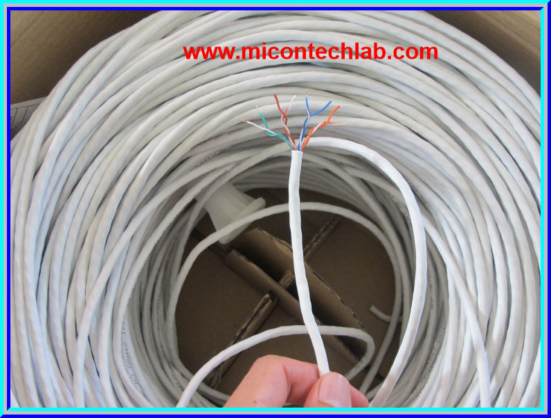 1x สาย LAN 8 เส้นใน ยาว 1 เมตรต่อเซต CAT-5 AWG24 LAN Internet