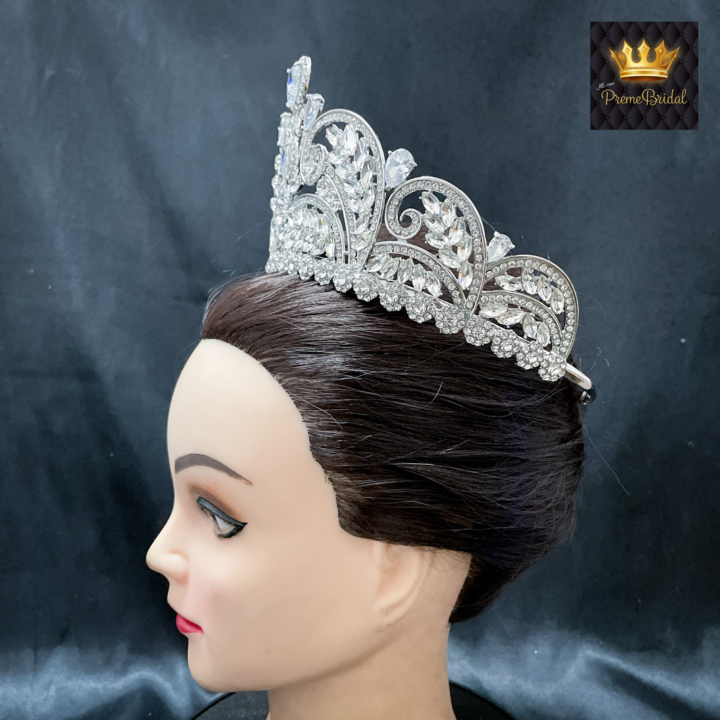 (พร้อมส่ง) มงกุฏ 087 สีเงิน มงกุฎนางงาม มงกุฎเพชร มงกุฎประกวด สินค้าพร้อมส่ง ไม่ต้องรอนาน งานพรีเมี่ยม