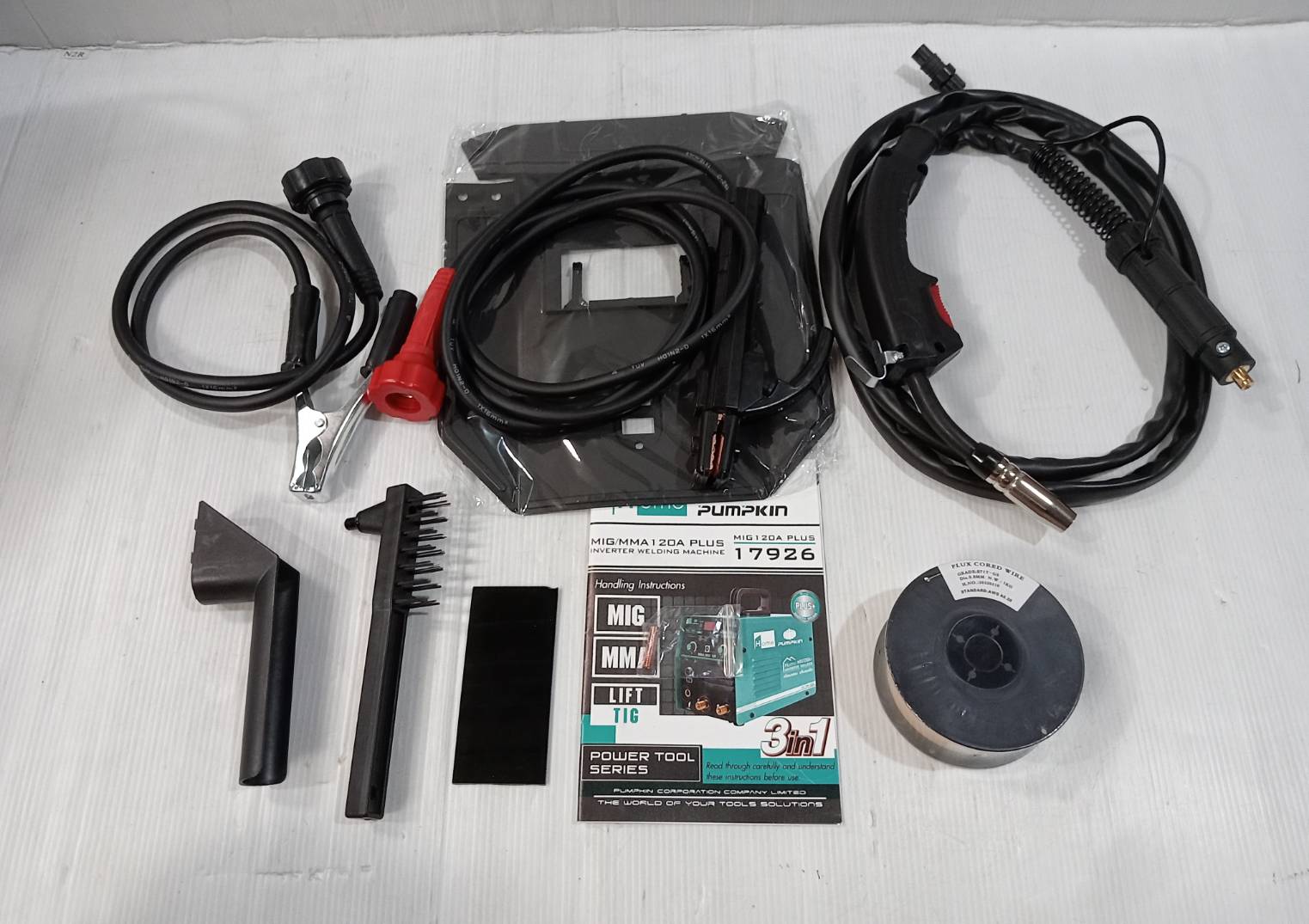 ตู้เชื่อม3ระบบ MIG/MMA/LIFT TIG รุ่น MIG120A PLUS PUMPKIN HOME 17926