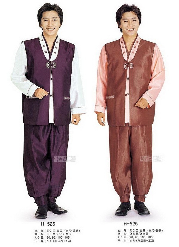 ชุดปะจำชาติเกาหลีชาย รุ่น2ชิ้น 02