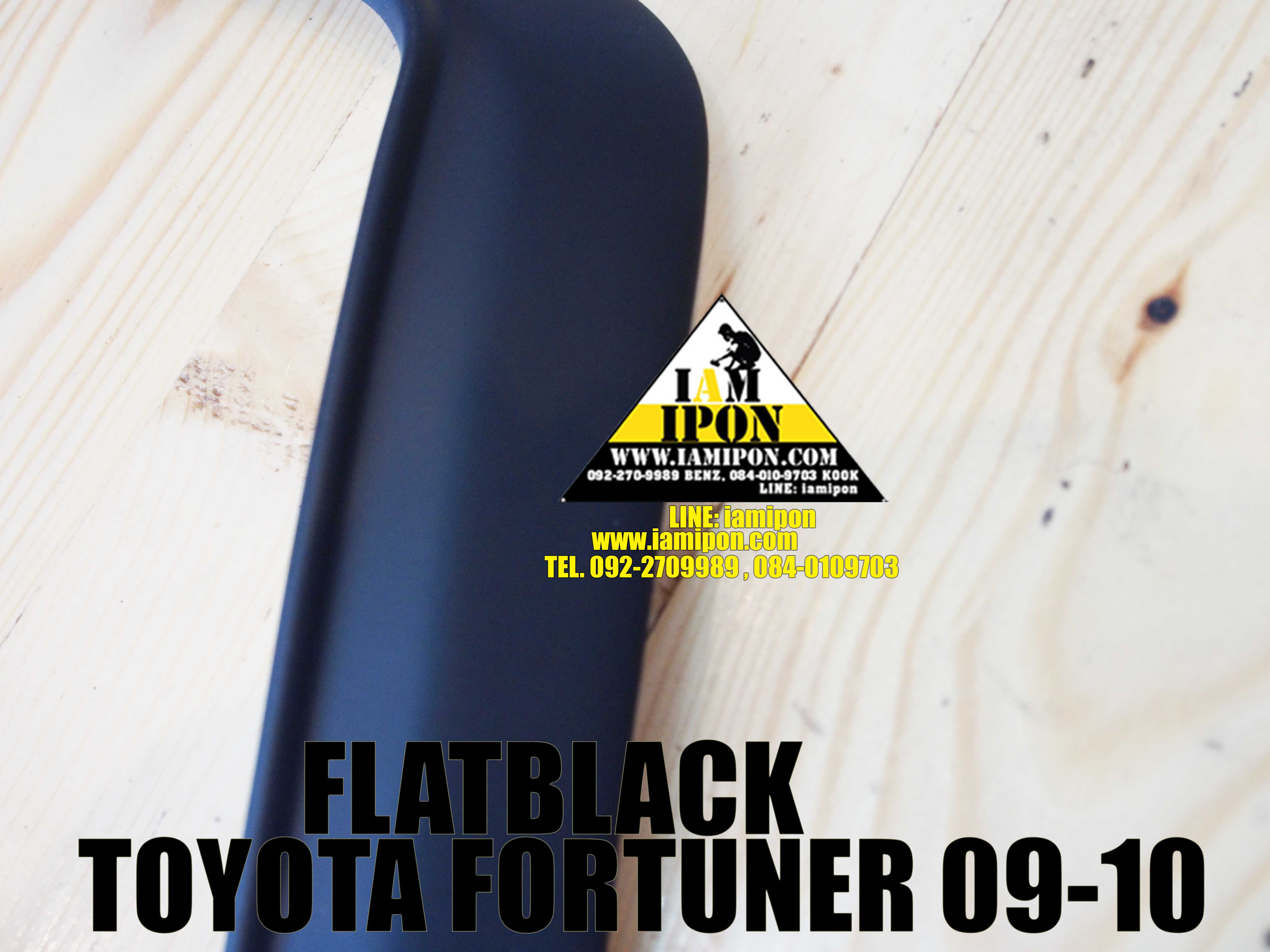 HEAD LAMP COVER FORTUNER 2009 - 2010 FLATBLACK ครอบไฟหน้าดำด้านฟอร์จูนเนอร์ ปี 2009 - 2010