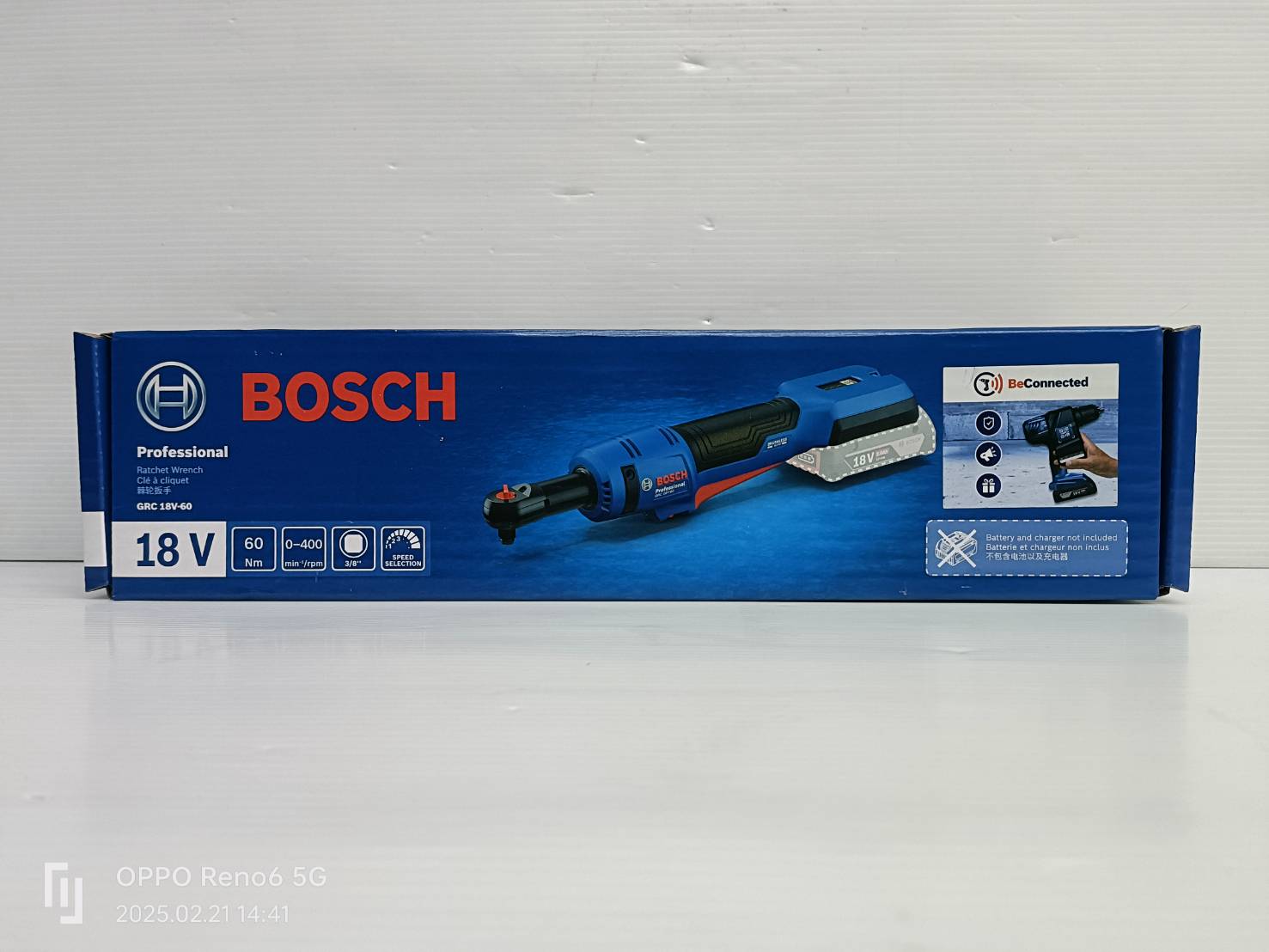 ประแจด้ามฟรี3/8" 18V GRC18V-60 BOSCH 06019N8080