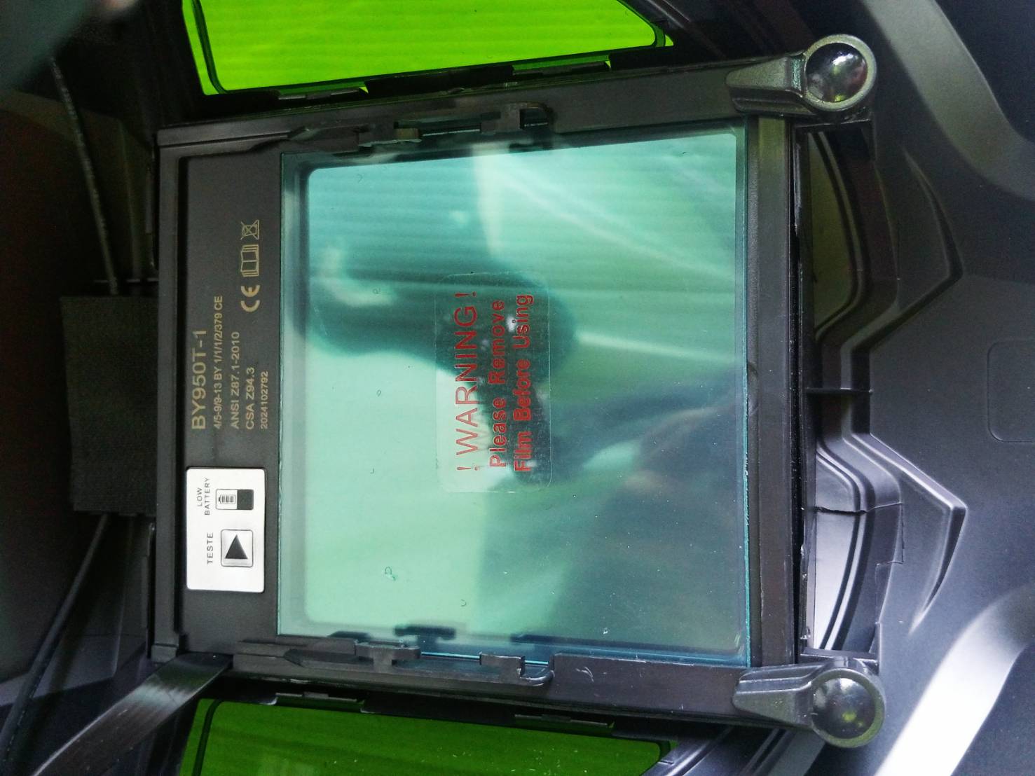 ANDELI หน้ากากเชื่อมอัตโนมัติ ให้สีจริง ปรับเฉดได้ พร้อมไฟ LED ทันสมัยแบตเตอรี่ชาร์จไฟได้ MONER-950L 142-1031