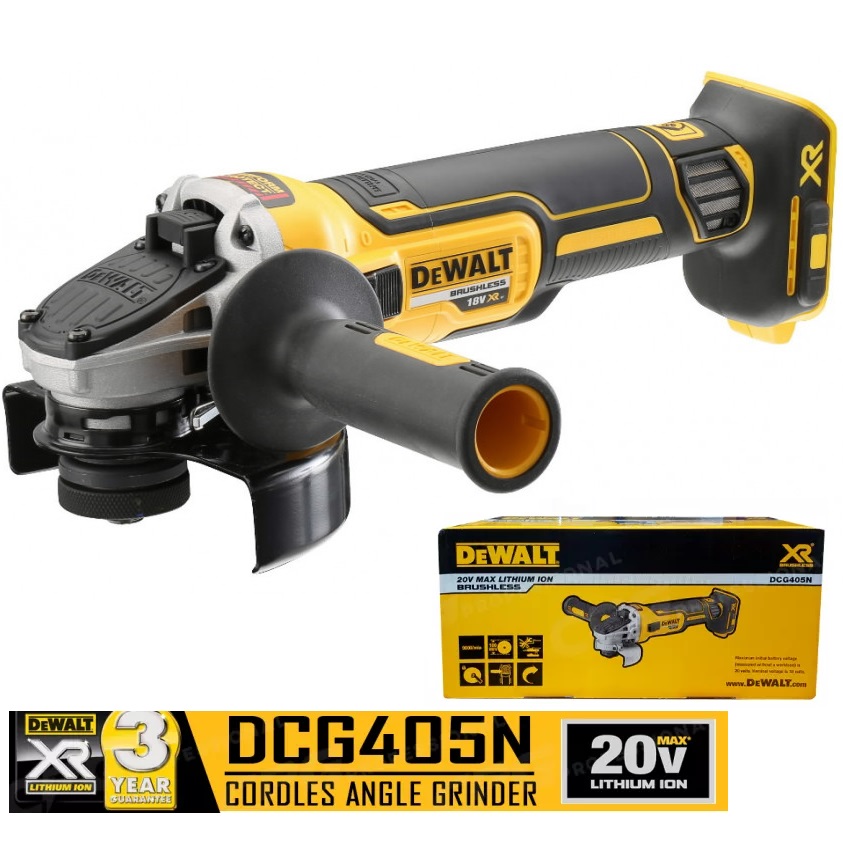 หินเจียรไร้สาย20V DCG405N DEWALT