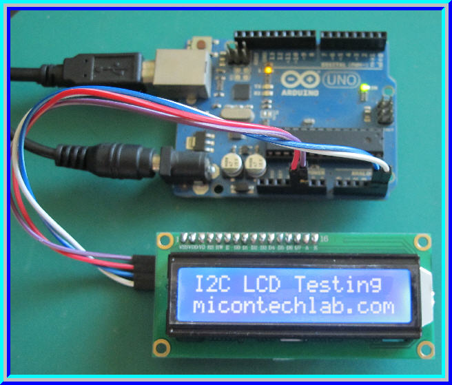 1x จอ LCD 16x2 สีน้ำเงิน เชื่อมต่อแบบ I2C (LCD I2C)