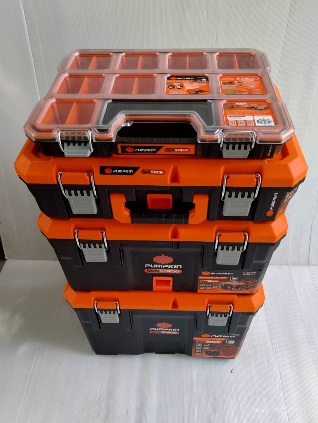 ชุดกล่องเครื่องมือ 5ชิ้น MultiSTACK+ PTT-MST5 PUMPKIN 20908
