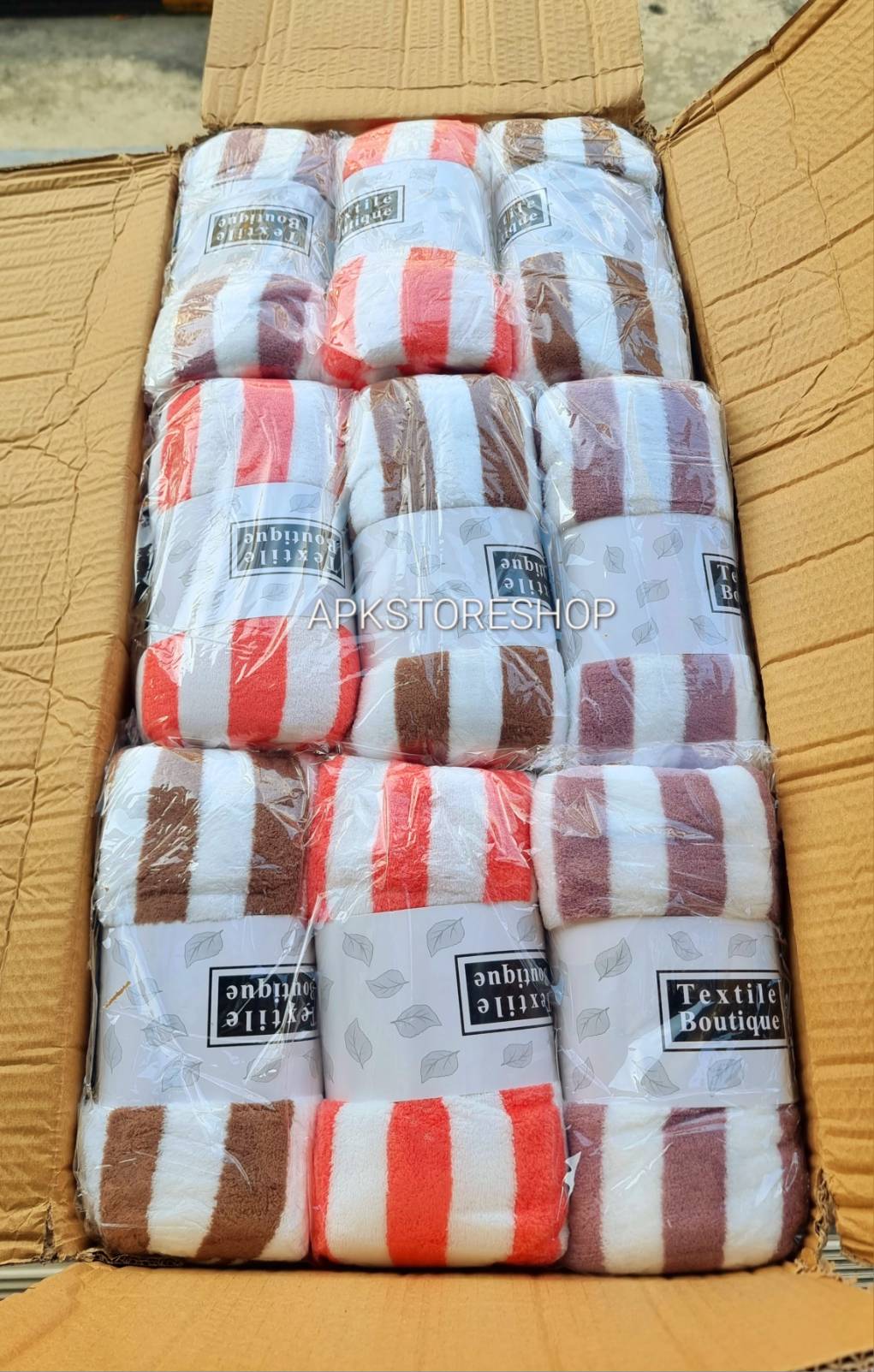 ขายส่ง ผ้าเช็ดตัวขนแกะ/ขนเป็ด #ลายริ้ว-จัมโบ้ ส่ง 60 บาท