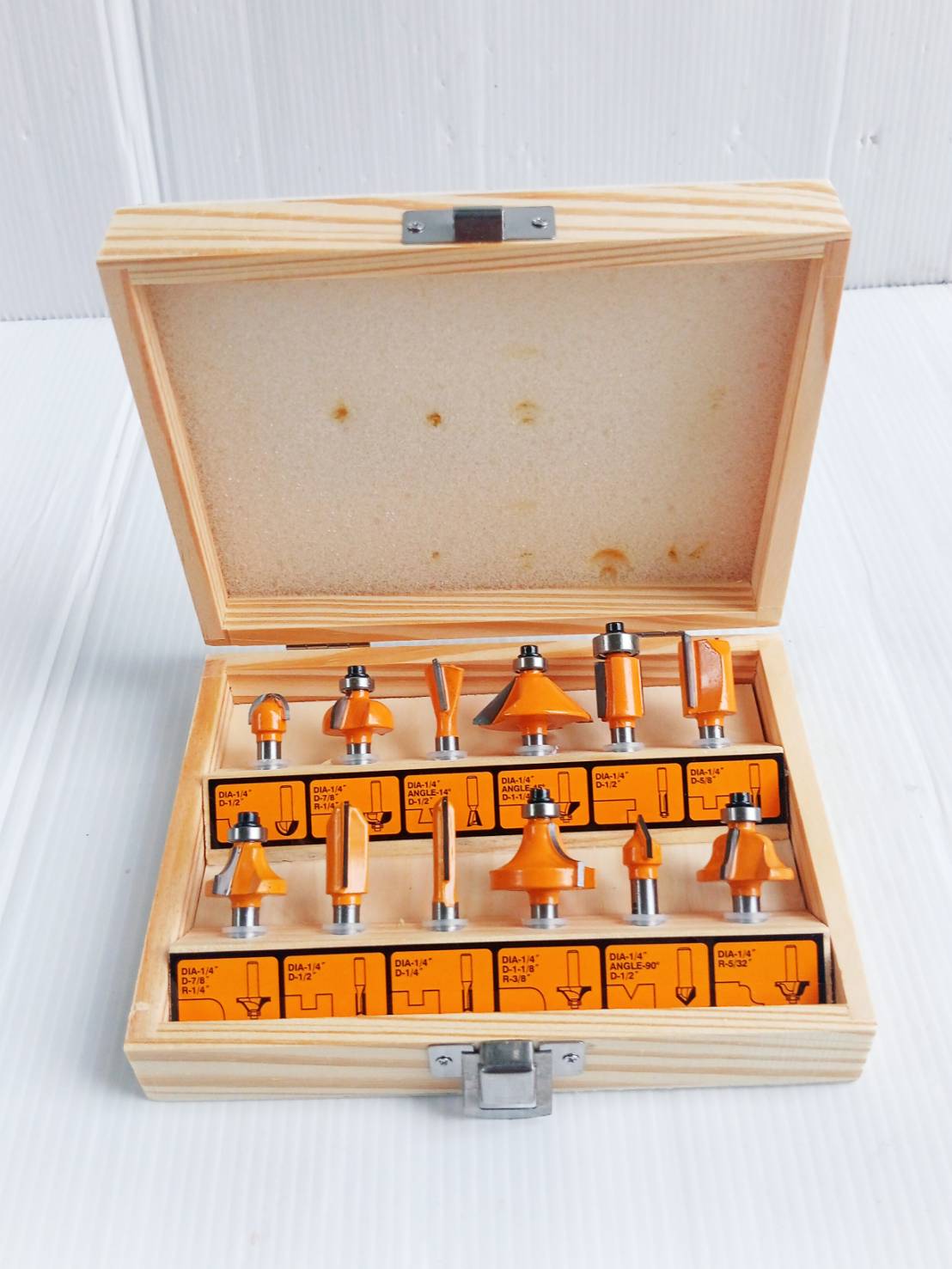 ชุดดอกทริมเมอร์1/4 12ชุดตัว AKRT12141 INGCO