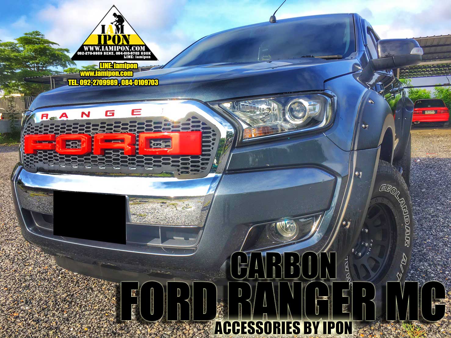 WING MIRROR FORD RANGER MC CARBON ครอบกระจกมองข้างคาร์บอนฟอร์ดเรนเจอร์ MC