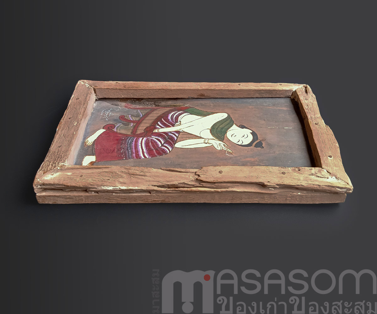 ภาพวาดในกรอบไม้เก่า