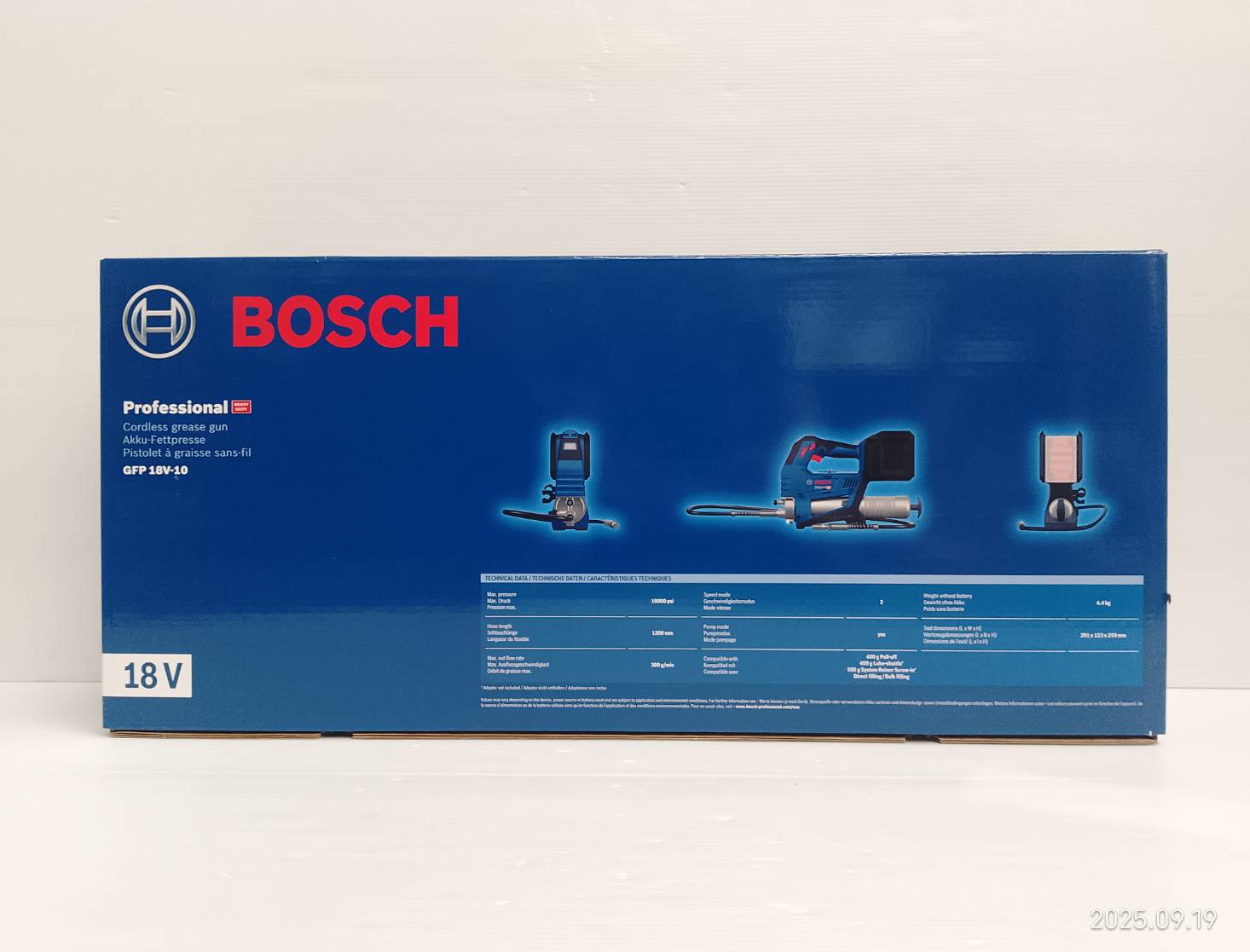 เครื่องอัดจาระบี18V GFP18V-10 BOSCH