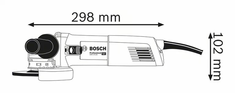 หินเจียร5" GWX14-125 BOSCH X-LOCK 06017B7000