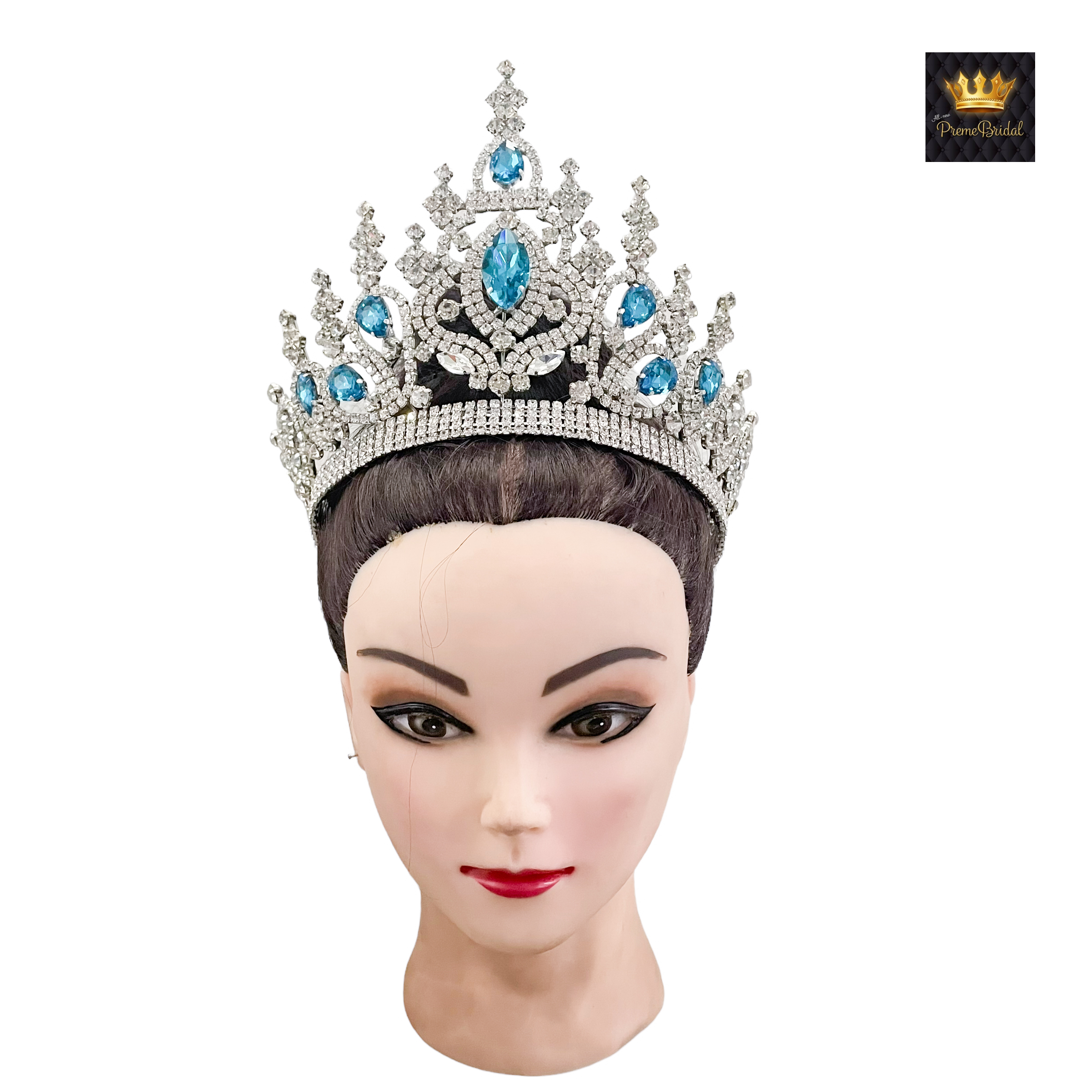 (พร้อมส่งจากไทย) มงกุฏ 108 สีฟ้า มงกุฎนางงาม มงกุฎเพชร มงกุฎประกวด สินค้าพร้อมส่ง ไม่ต้องรอนาน งานพรีเมี่ยม