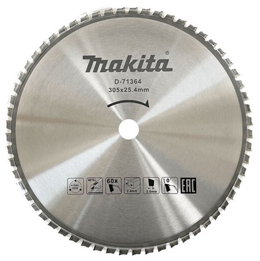 ใบเลื่อยตัดเหล็ก 12"x60T MAKITA D-71364