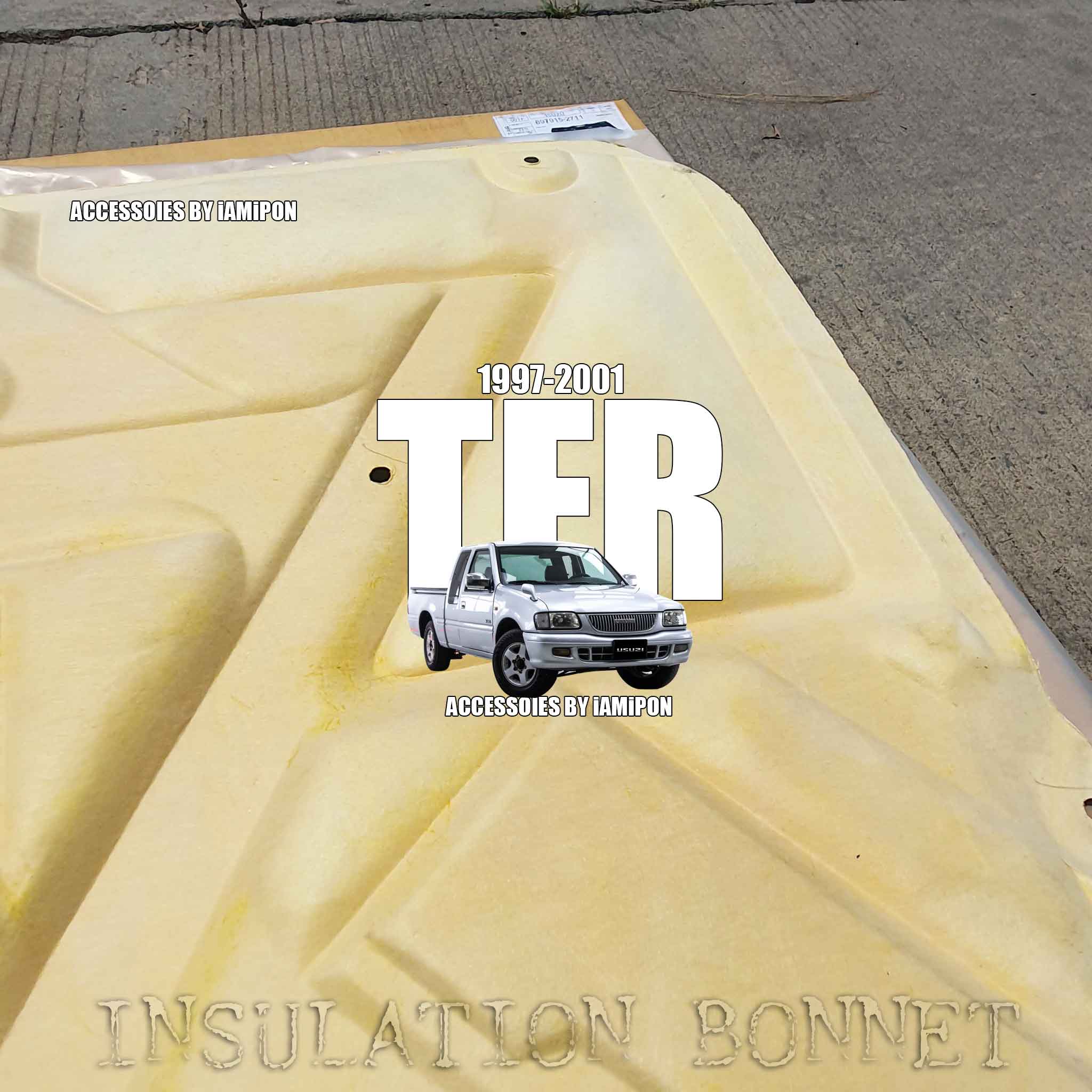 แผ่นกันความร้อนฝากระโปรง อีซุซุ TFR 1997-2001 แท้ห้าง INSULATION BONNET ISUZU TFR 1997-2001 MASTER