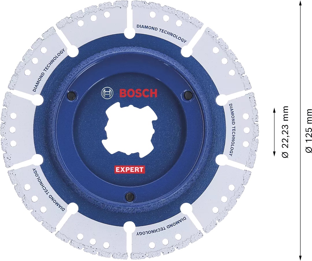 ใบตัดท่อ5" พร้อมลบคมในตัว BOSCH X-LOCK