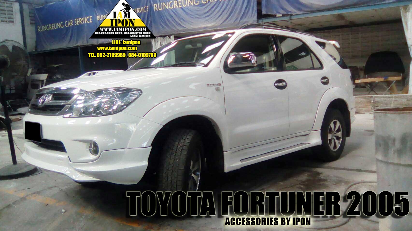 PLATE DOOR HANDLE TOYOTA FORTUNER 2005-2013 FLATBLACK เบ้ารองมือเปิดฟอร์จูนเนอร์ 2005-2013