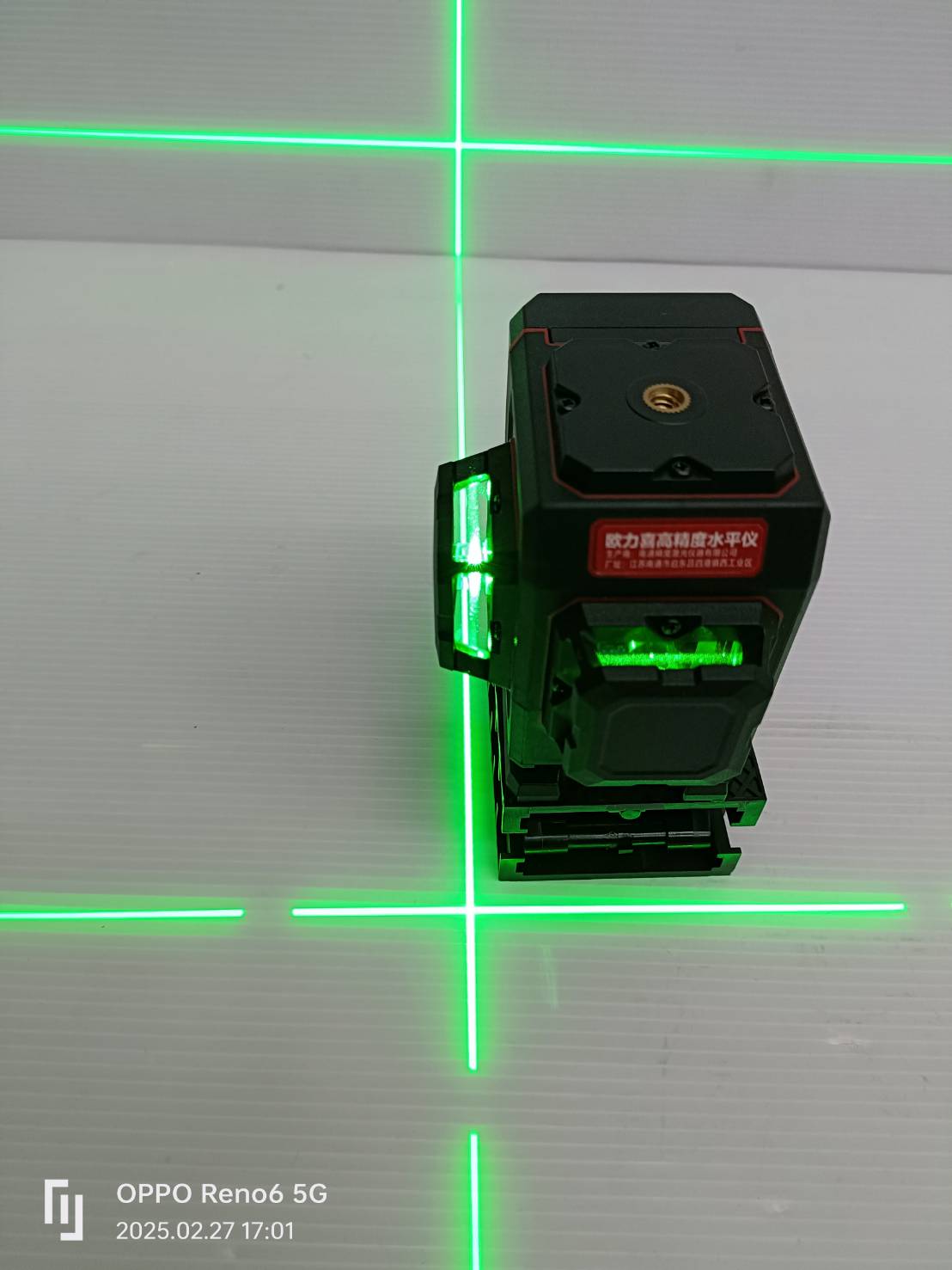 เลเซอร์12เส้น สีเขียว Mini 3D OULIXI