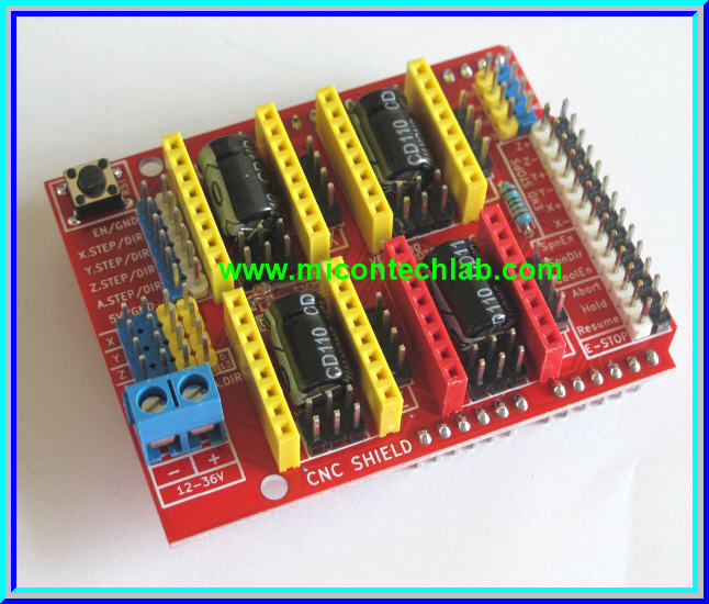 1x CNC Shield Expansion A4988 V3.0 Board A4988 Driver for Arduino 3D Printer