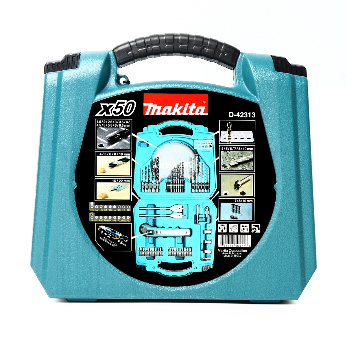 ชุดไขควง+ดอกสว่าน 50ชิ้น D-42313 MAKITA