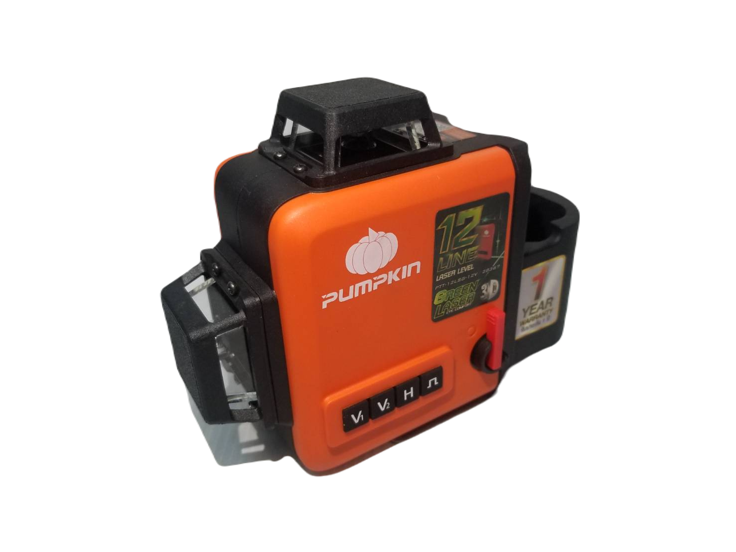 เลเซอร์12เส้น แสงเขียว PTT-12LSG-12V PUMPKIN #28367