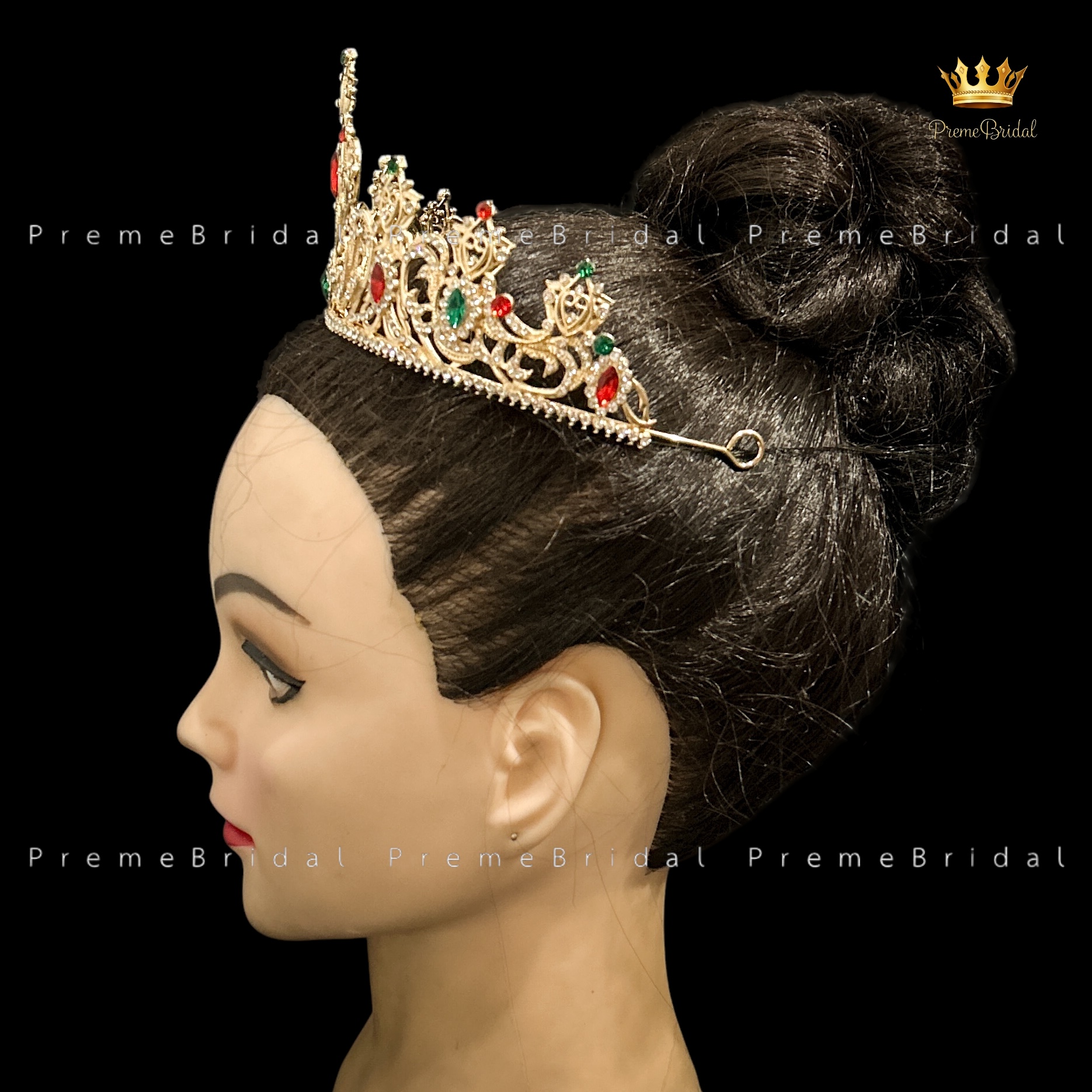 (พร้อมส่ง) มงกุฎคริสต์มาส 005 งานสวย ปราณีต QCเพชรทุกเม็ด สินค้าพร้อมส่งจากไทย