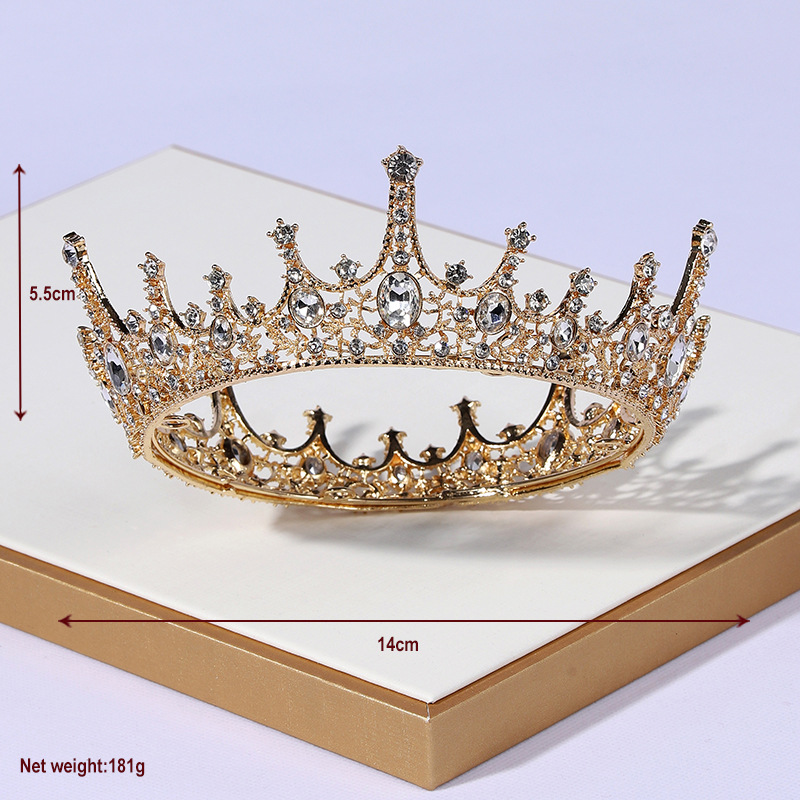 (พร้อมส่ง) มงกุฎ 033 มงกุฎฐานวงกลม มงกุฎเจ้าหญิง มงกุฎปัจฉิม สินค้าพร้อมส่งจากไทย