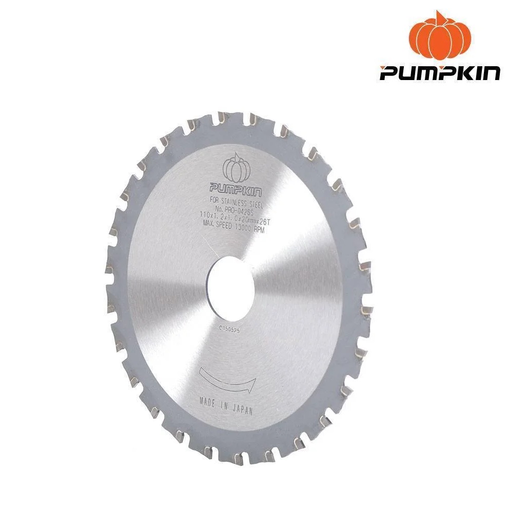 PUMPKIN PRO-0426S ใบเลื่อยวงเดือนตัดเหล็ก และสแตนเลส 4″x26T 38185
