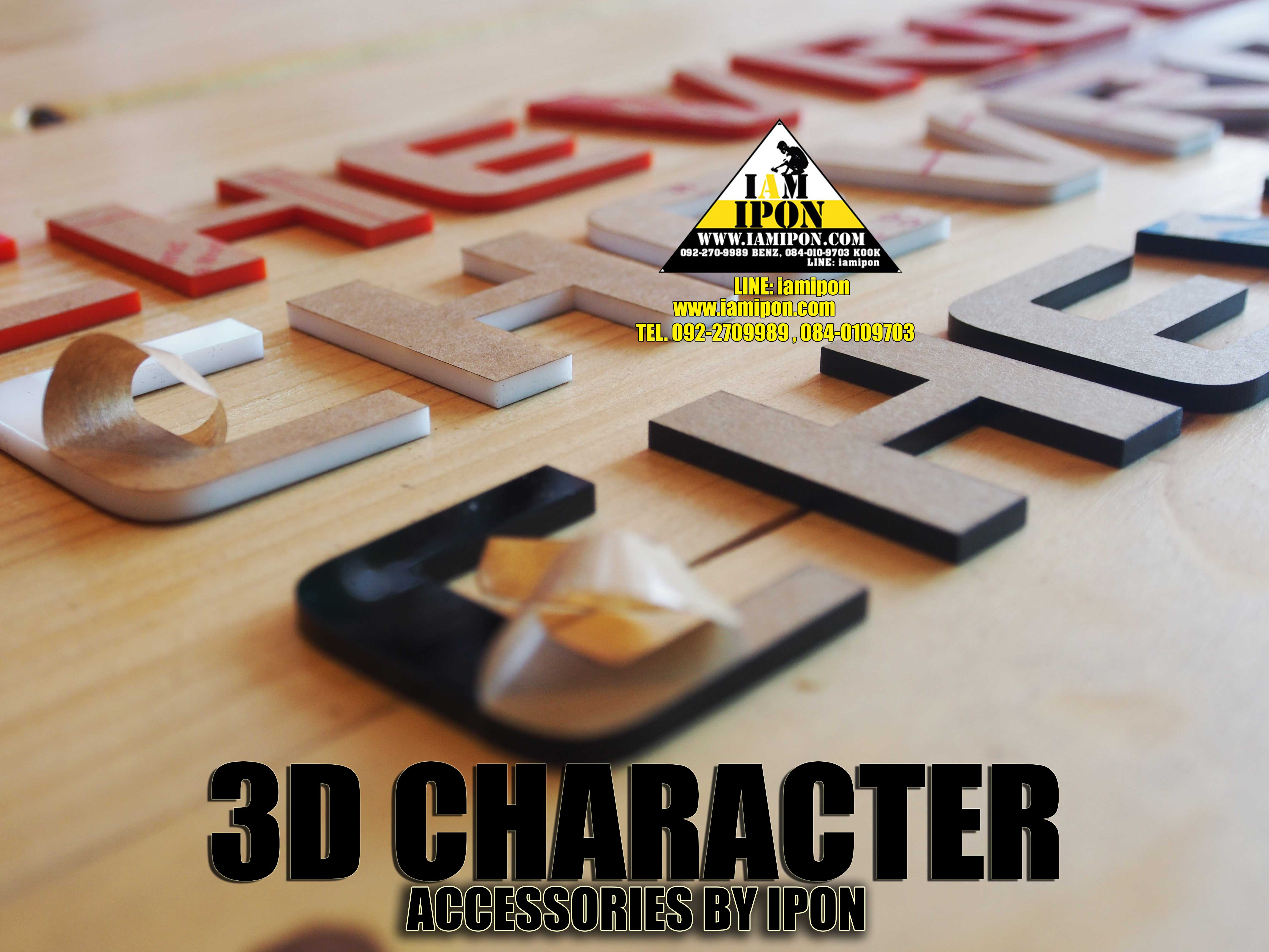 3D CHARACTER CHEVROLET COLORADO ตัวหนังสือติดรถนูน COLORADO