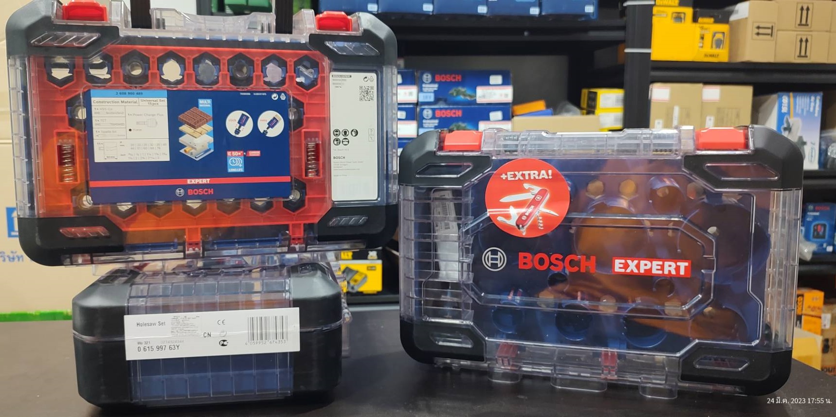 ชุดดอกโฮลซอ 15ชิ้น Expert Construction Material set BOSCH #061599763Y