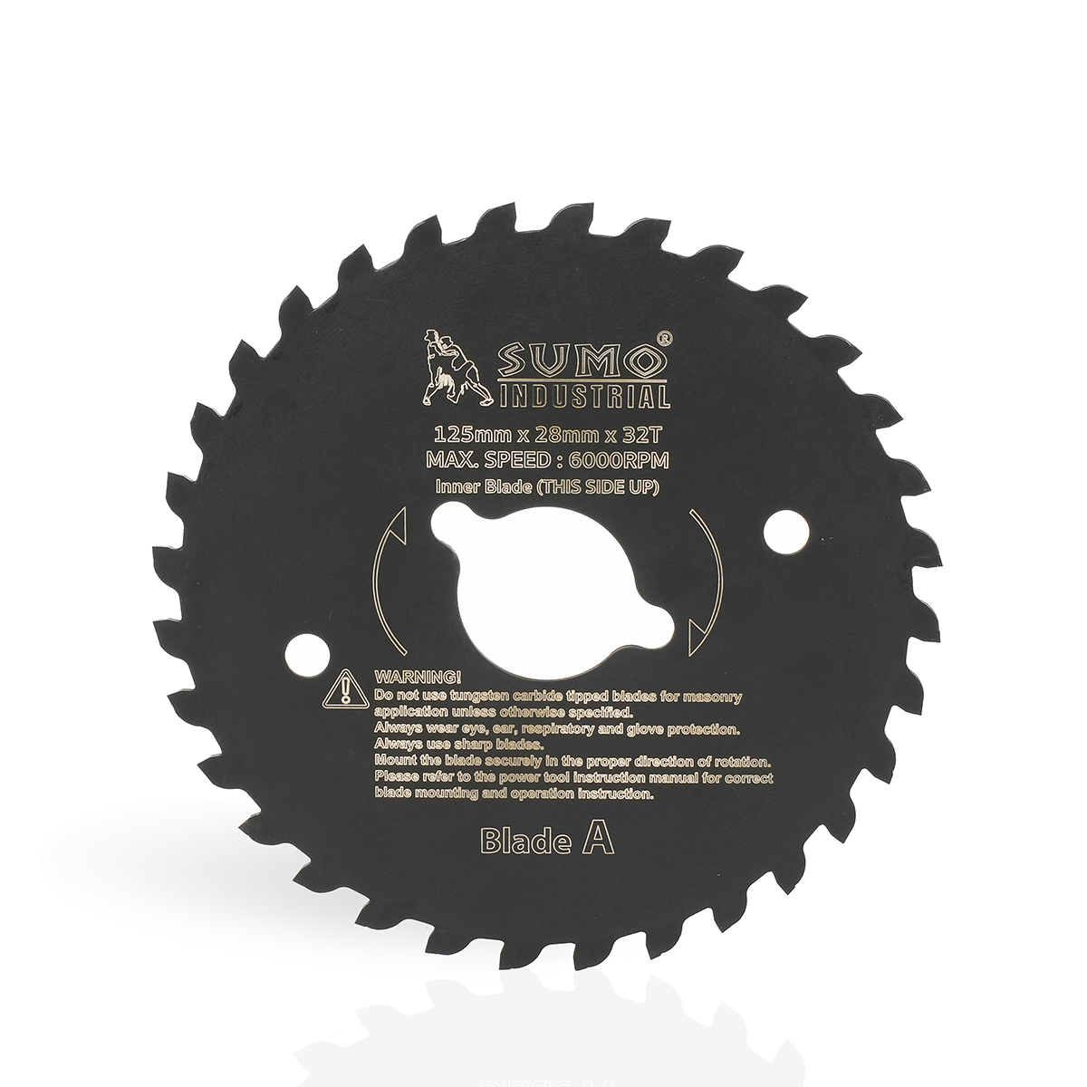 ใบเลื่อยวงเดือนคู่ 5"x32T สำหรับ TC1255 SUMO ใช้สำหรับตัด วีว่าบอร์ด ไม้ พลาสติก และเหล็ก