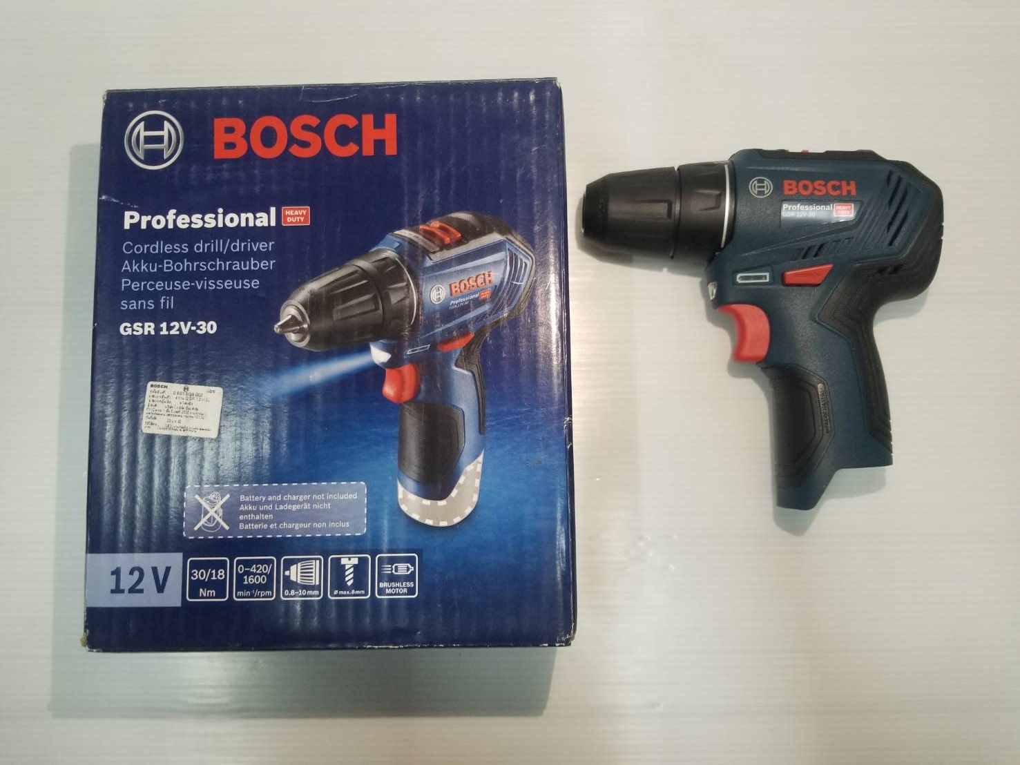 สว่านไขควงไร้สาย GSR12V-30 BOSCH SOLO