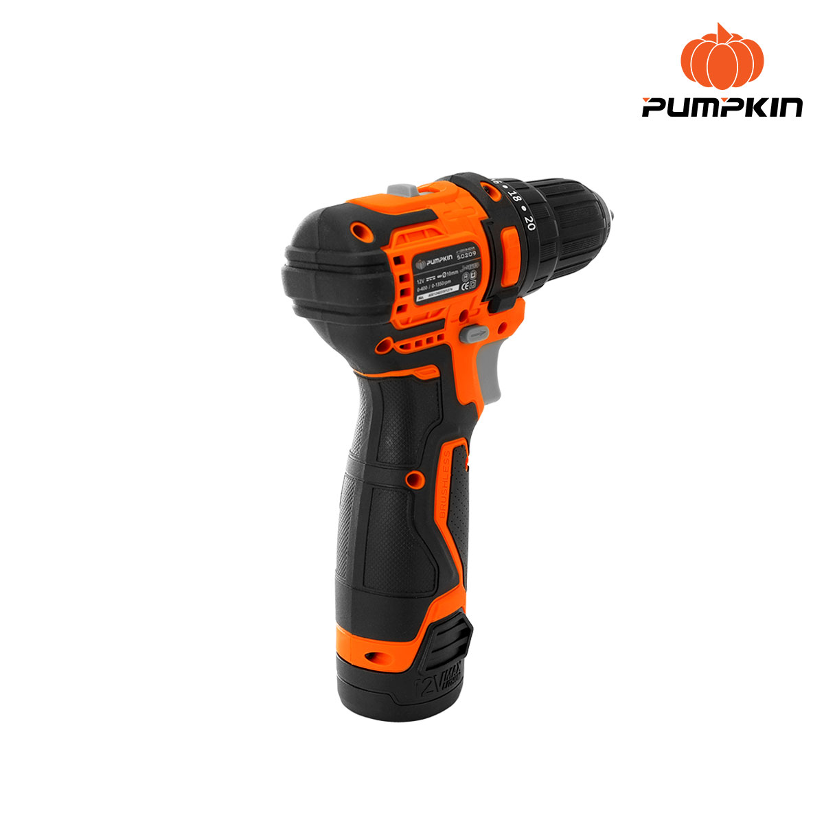 สว่านแบตไร้สาย12v รุ่น J-10DCB-202K PUMPKIN 50209