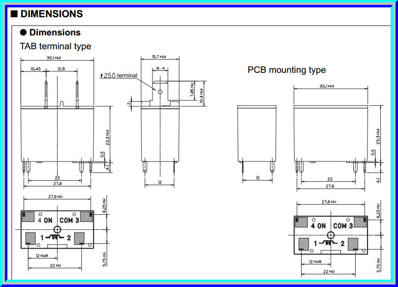 1x เพาเวอร์รีเลย์ 12Vdc ยี่ห้อ FUJITSU 20A 250VAC 1 Form A ( SPST)