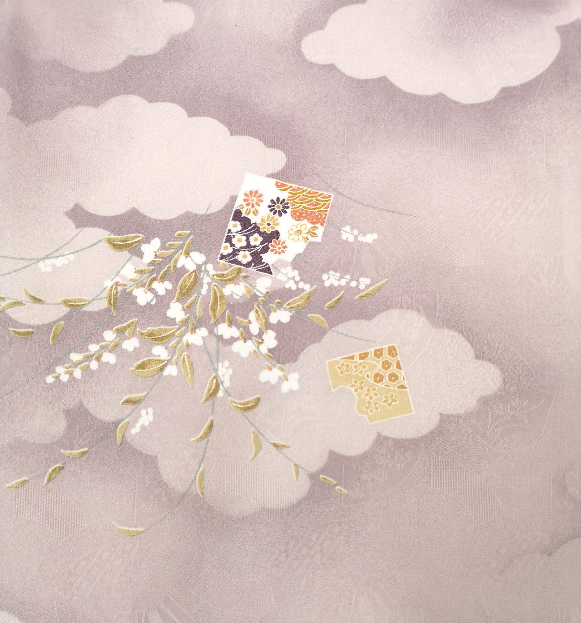 ชุดกิโมโนสีม่วงอ่อน ลาย03