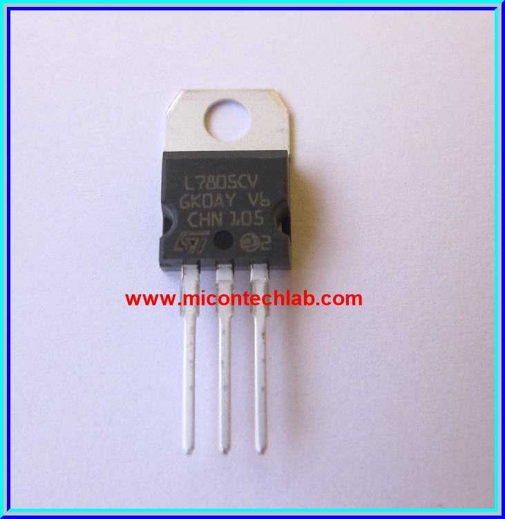 1x ไอซี L7805CV เรกูเลเตอร์ +5 Vdc 1.5 A