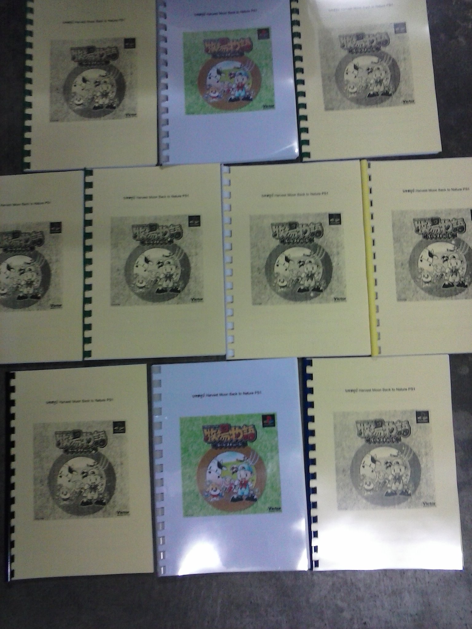 คู่มือเกม BOKUJOU MONOGATARI HARVEST MOON (JP) / HARVEST MOON BACK TO NATURE (US) [PS1]