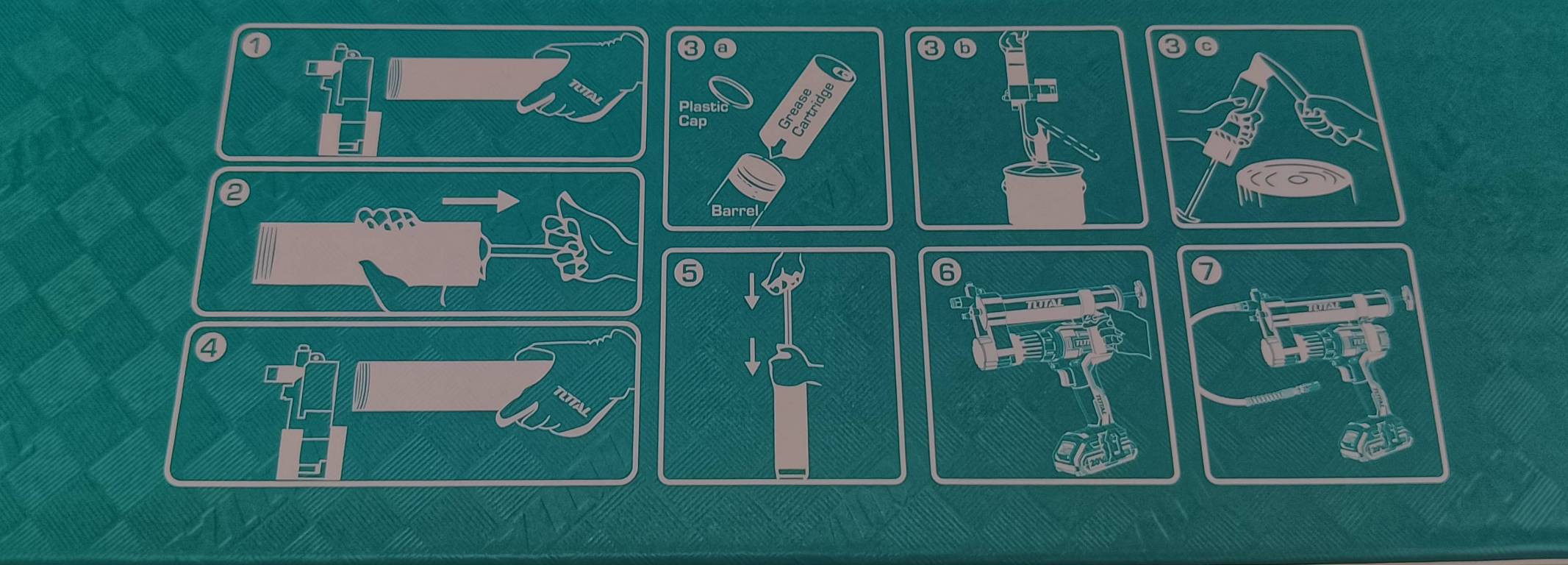 กระบอกอัดจารบี+ พร้อมสายอ่อน 18 นิ้ว (ใช้กับสว่านแบตเตอรี่) รุ่น TGULI2001