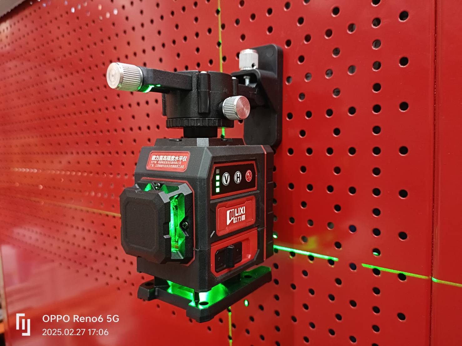 เลเซอร์12เส้น สีเขียว Mini 3D OULIXI